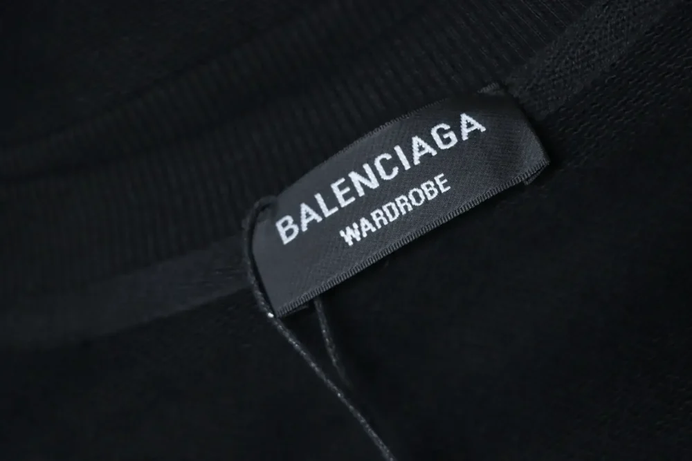 Balenciaga Crew Neck Sweatshirt With Embroidered Lettering - Image 9