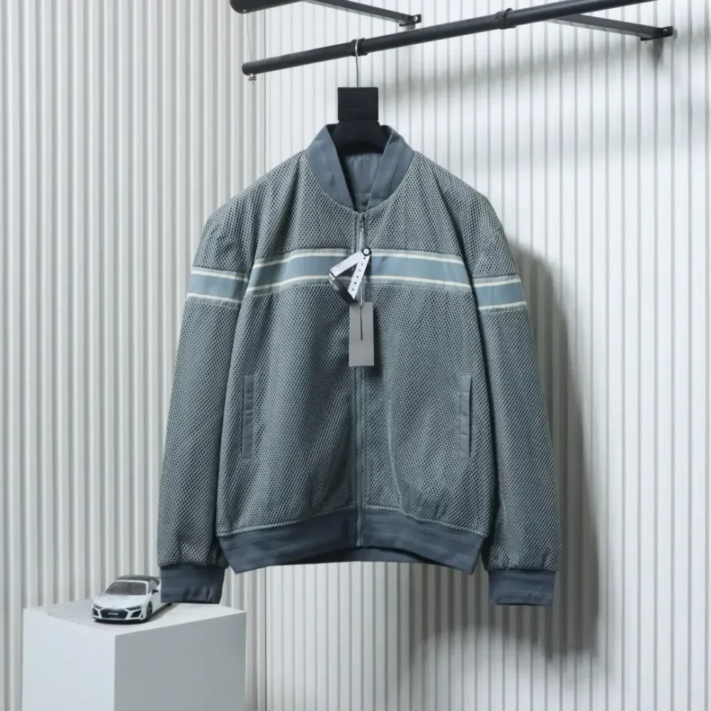 Balenciaga Mesh Baseball Jacket - Image 12
