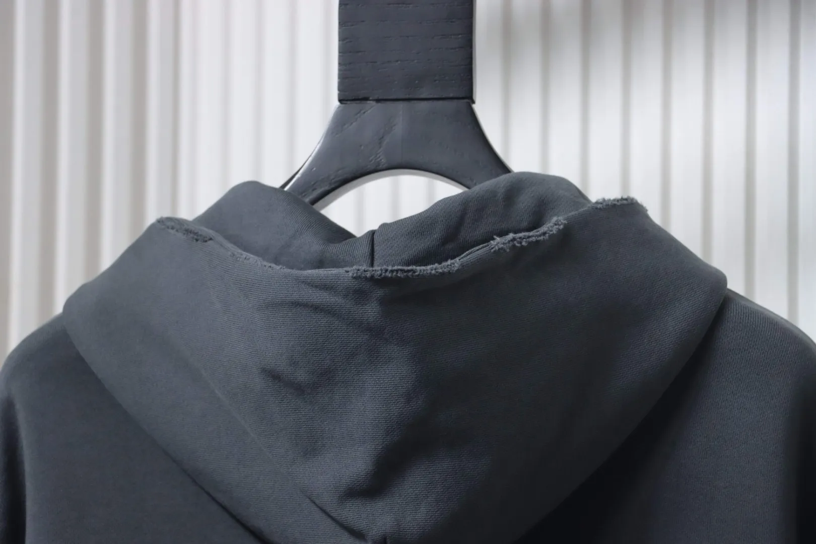 Balenciaga Ripped Double-B Logo Print Hoodie - Image 4