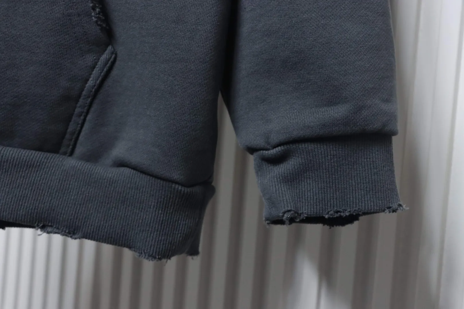 Balenciaga Ripped Double-B Logo Print Hoodie - Image 7