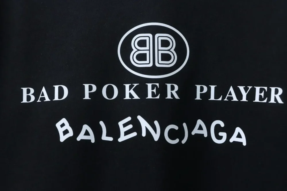 Balenciaga Round Neck Sweatshirt With Poker Lettering - Image 4