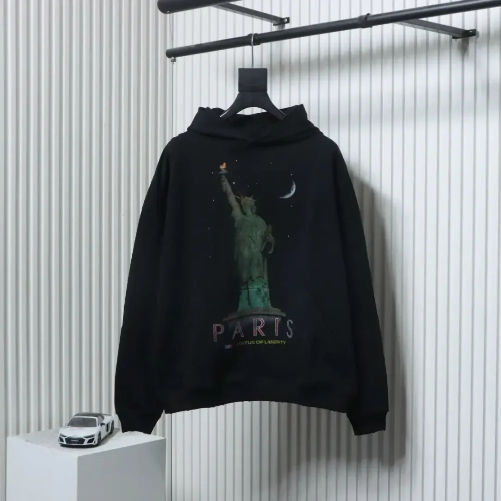 Balenciaga Statue of Liberty print hoodie