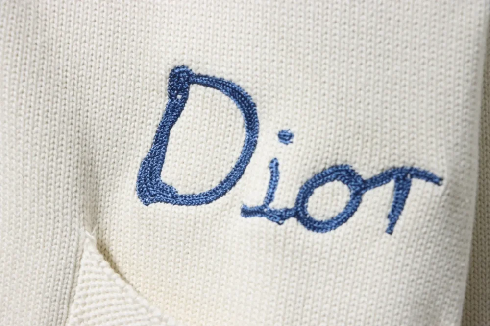 DI New Embroidered Cotton Blend Button-Front Cardigan Sweater - Image 6