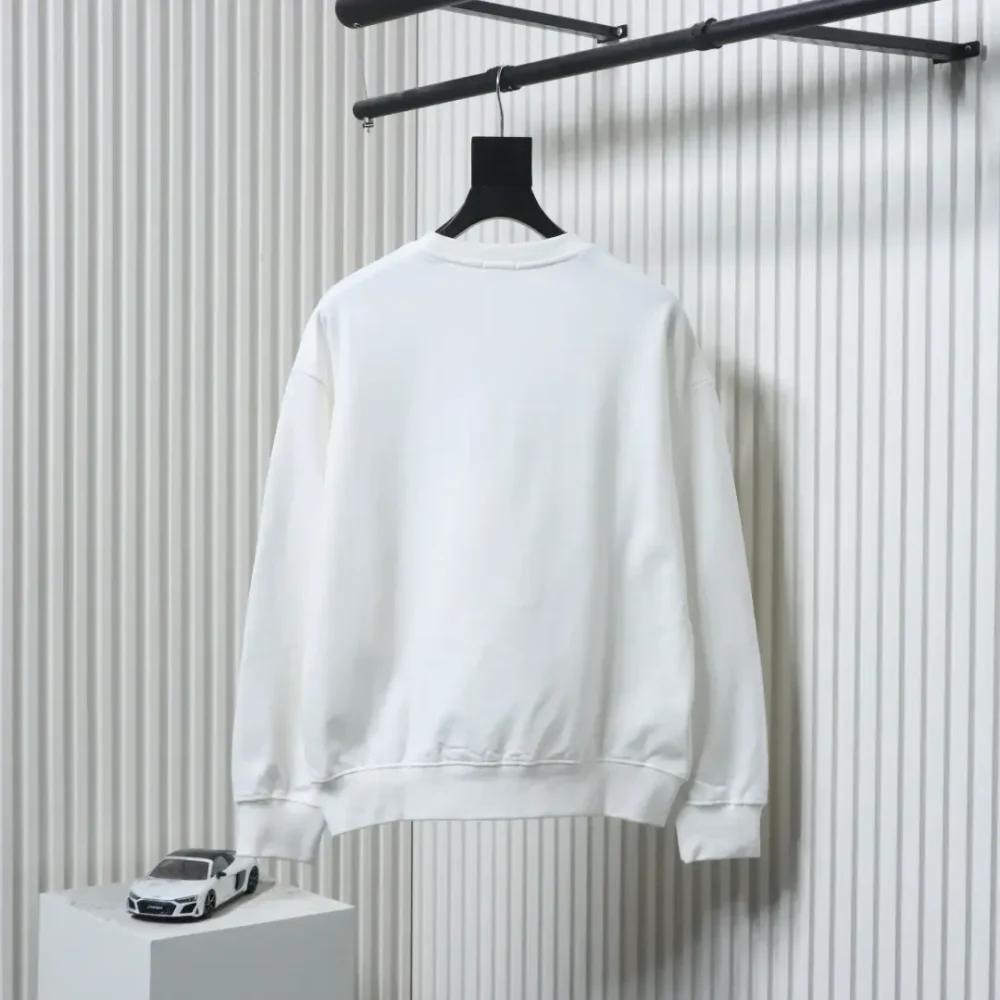DI Round Neck Sweatshirt With Embroidered Pins And Letters - Image 2