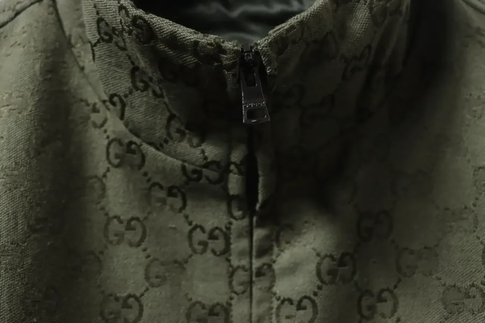 GU Jacquard Canvas Jacket With All-Over Monogram Print - Image 5