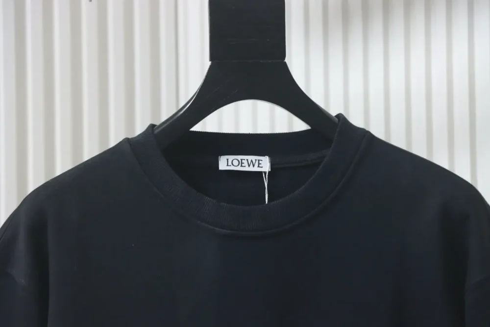 L0  Round Neck Sweatshirt With Dotted Letter Pattern - Image 3