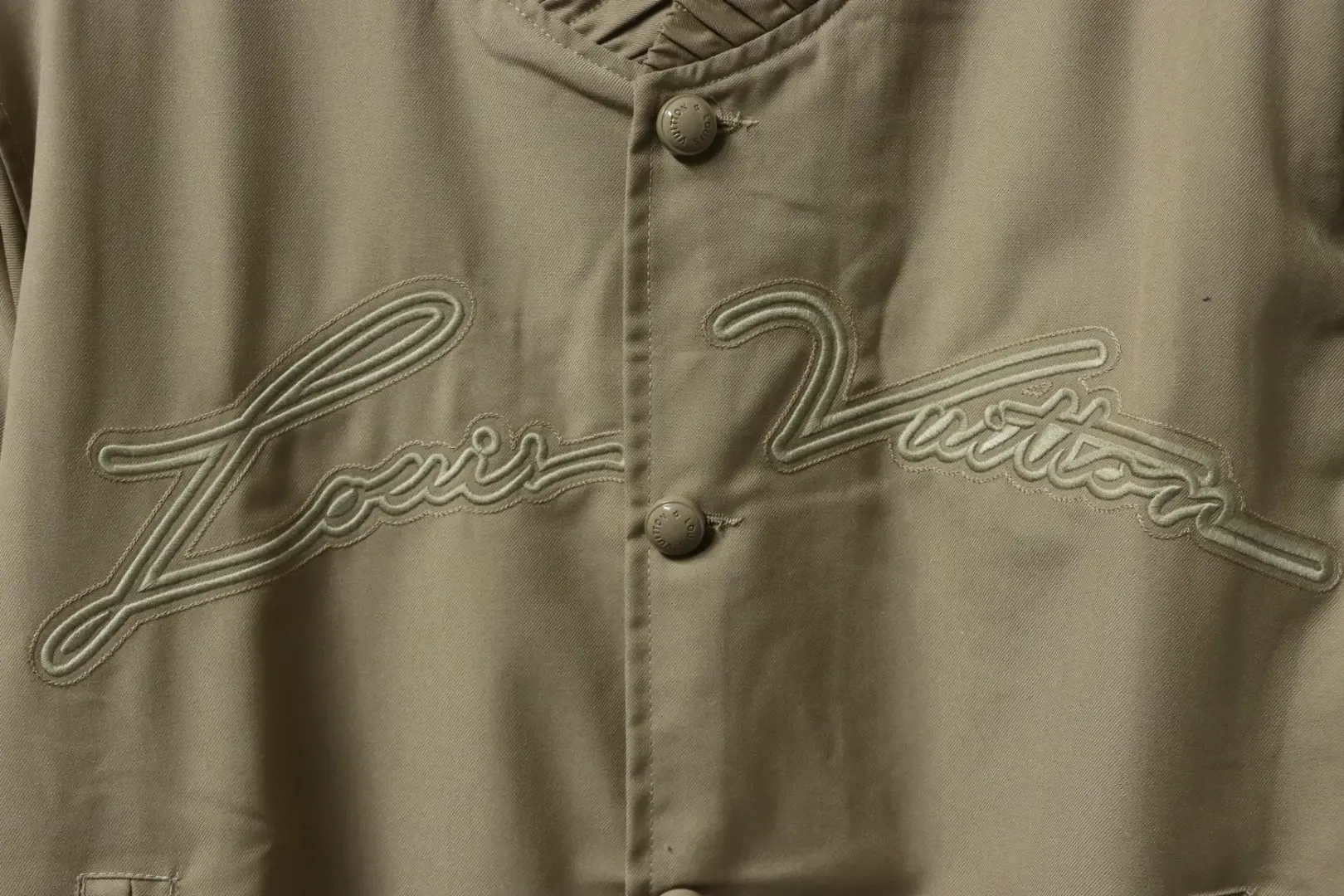 LU Baseball Aviator Jacket With Embroidered Pharrell Silhouette - Image 6