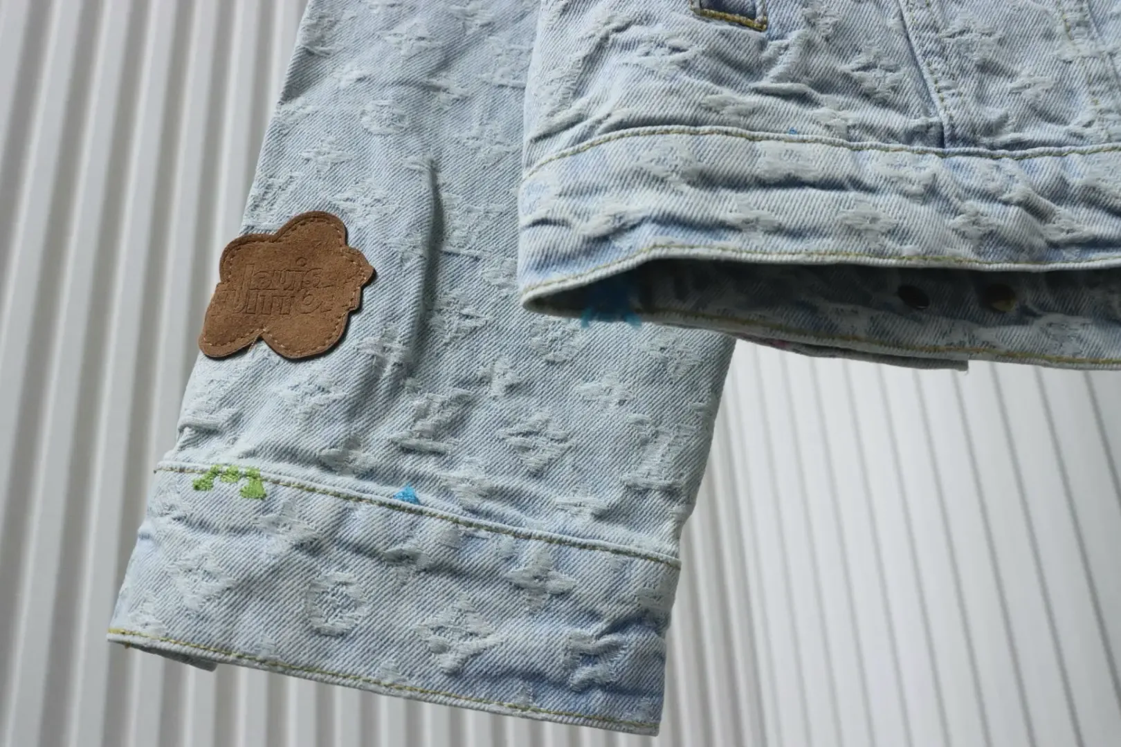 LU Co-Branded Denim Jacket With Candy Embroidery - Image 7