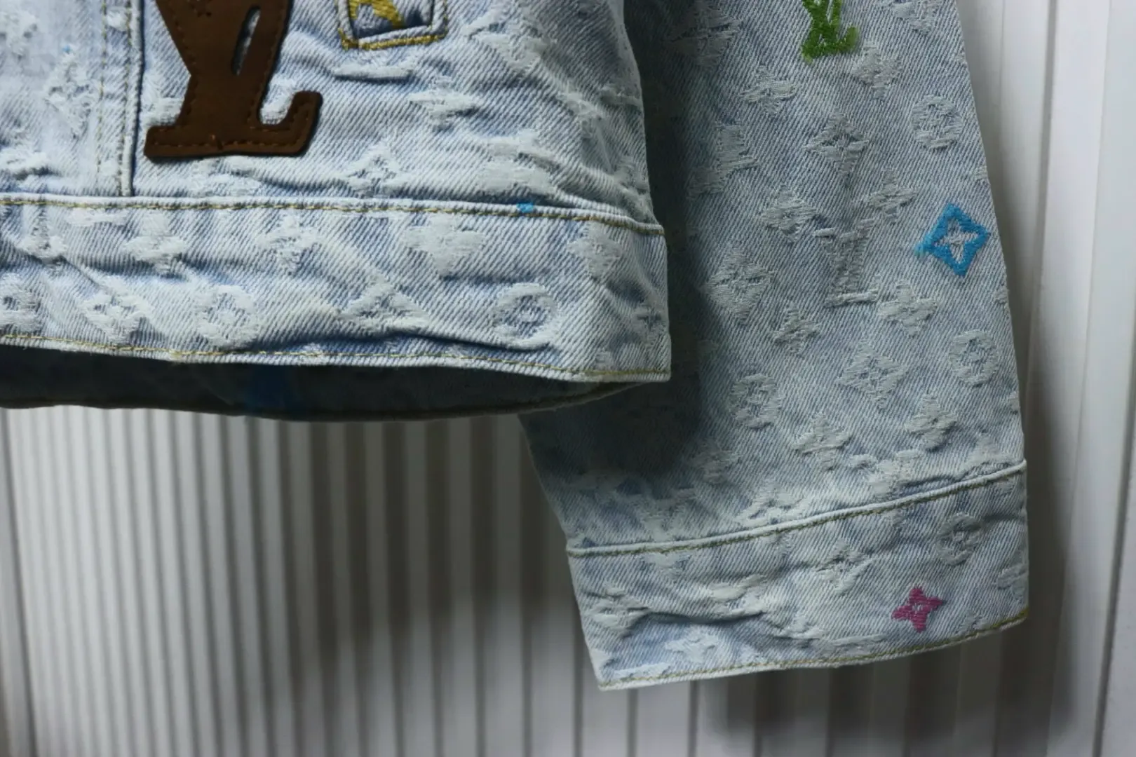 LU Co-Branded Denim Jacket With Candy Embroidery - Image 8