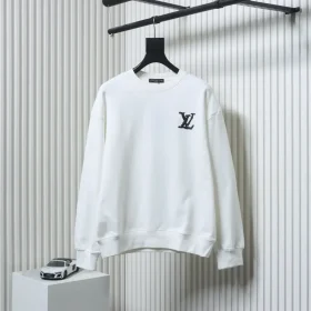 LU Crew Neck Sweatshirt With Hand-Painted Graffiti Lettering Logo XXL