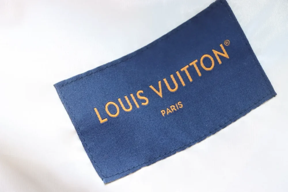 LU Embroidered Duck Towel sleeves with monogram embossed baseball jacket - Image 8