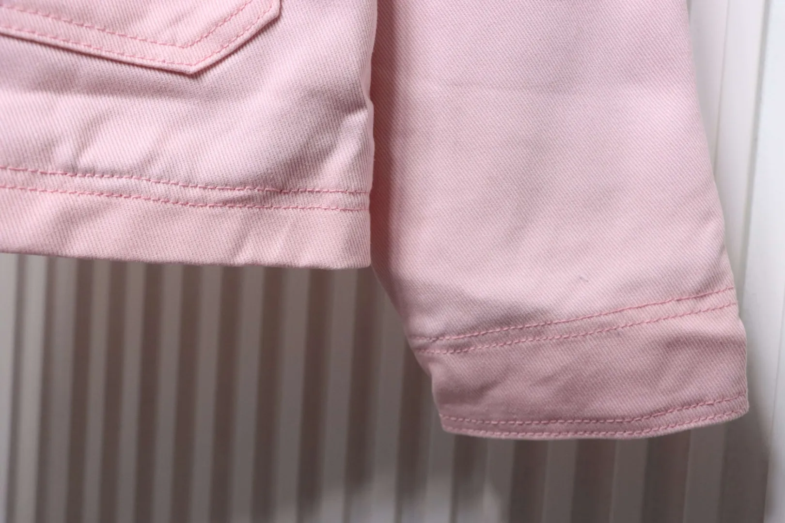 LU Pink long-sleeved work jacket with lapels - Image 5