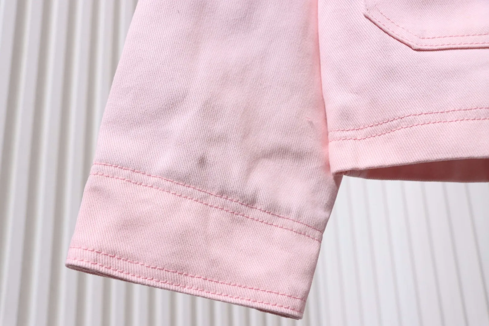 LU Pink long-sleeved work jacket with lapels - Image 6