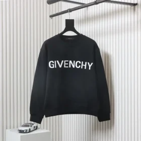LU Round-Neck Sweatshirt With Mosaic Lettering