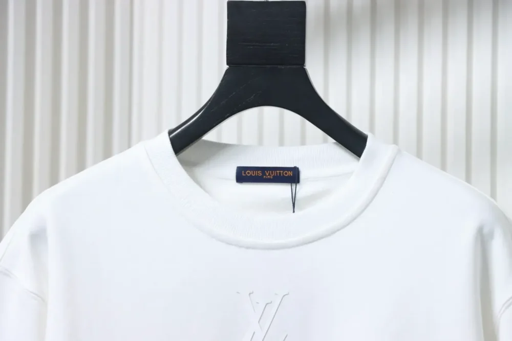 LU Round Neck Sweatshirt With Small Silicone Logo - Image 3