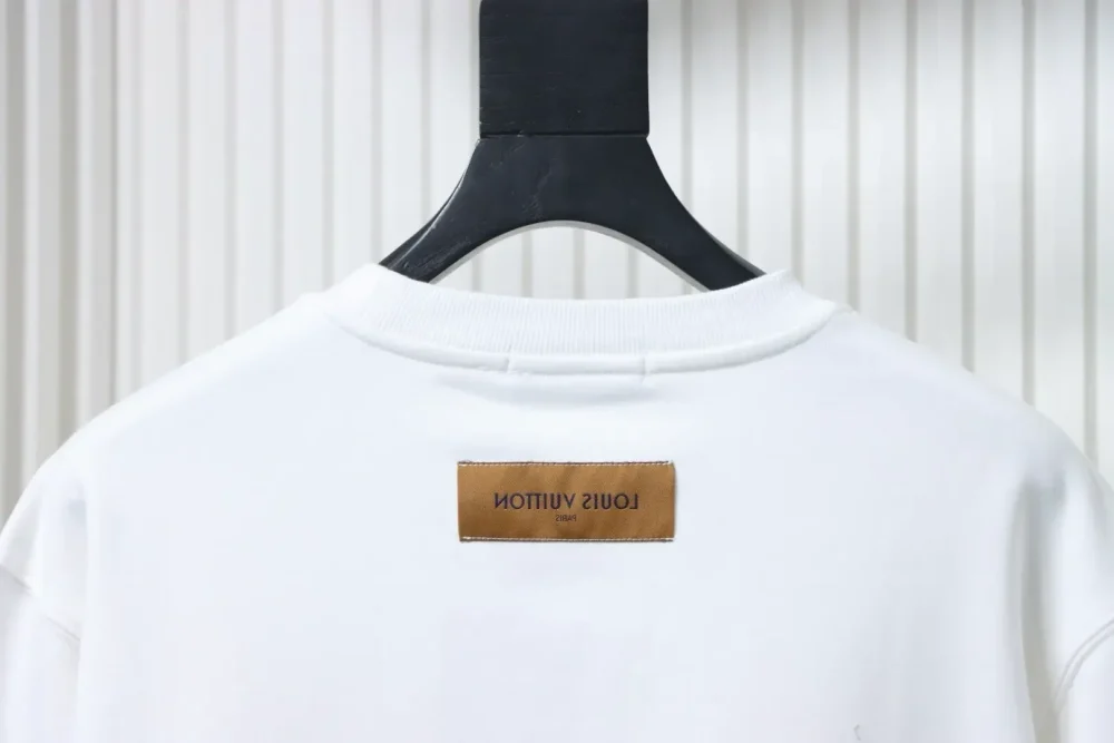 LU Round Neck Sweatshirt With Small Silicone Logo - Image 4
