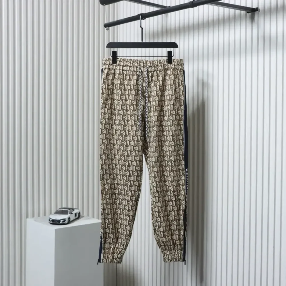 LU Trousers With Full-Length Jacquard Side Fabric