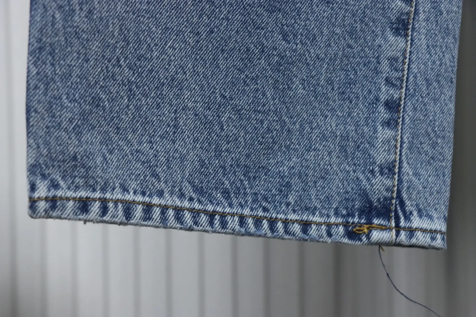 Levi’S X Nike Loose Fitting Jeans With Ribbed Trim Snap Buttons And Lettering Patch - Image 6