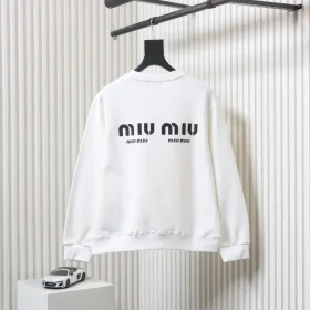 MM Sweatshirt With Round Neck And Rhinestone Lettering