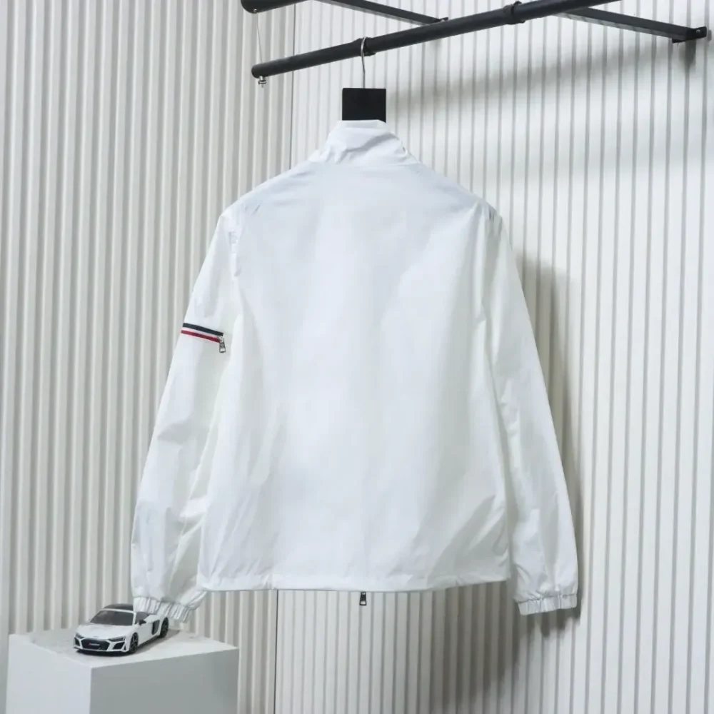 Nylon Jacket With Zip Pockets And Cuffs - Image 2