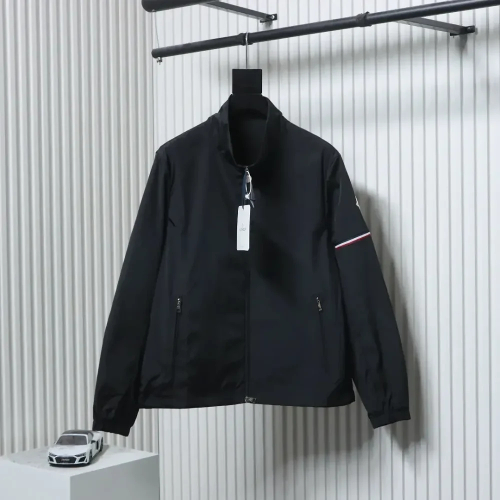 Nylon Jacket With Zip Pockets And Cuffs - Image 3