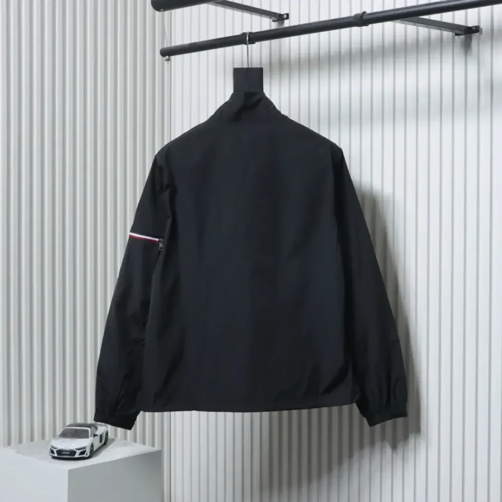 Nylon Jacket With Zip Pockets And Cuffs - Image 4