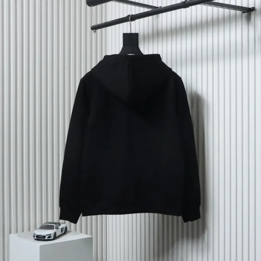 PD Hooded sweatshirt with triangle logo and fake zip pocket XXL - Image 2