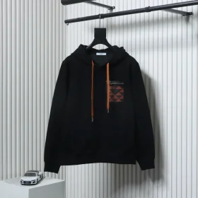 PD Hooded sweatshirt with triangle logo and fake zip pocket XXL