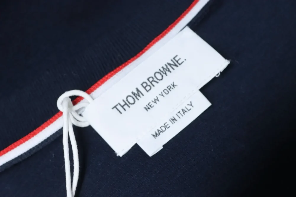 TB Crew Neck Sweatshirt With Waffle Structure In Water Wave Shape - Image 6