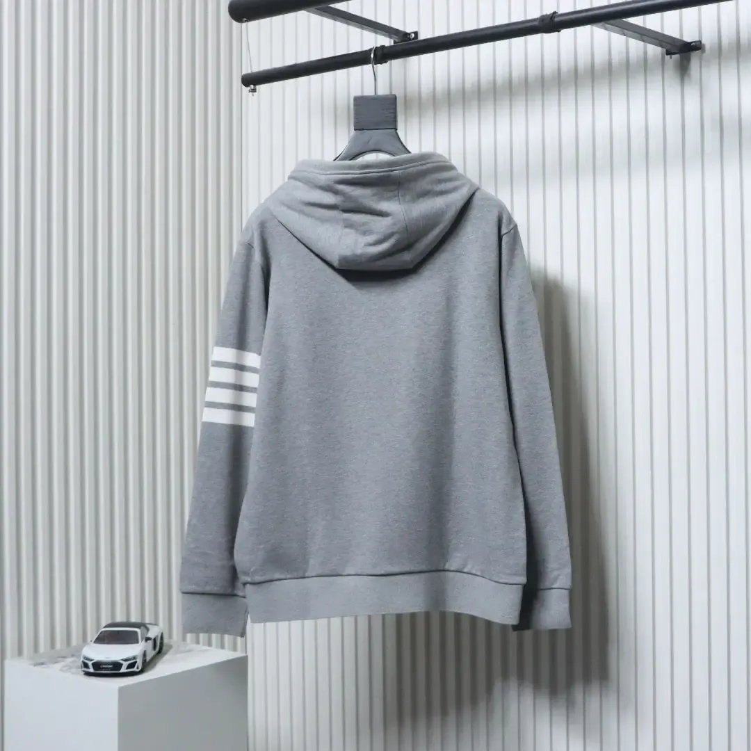 TB Four-Bar Yarn-Dyed Hooded Sweatshirt - Image 2