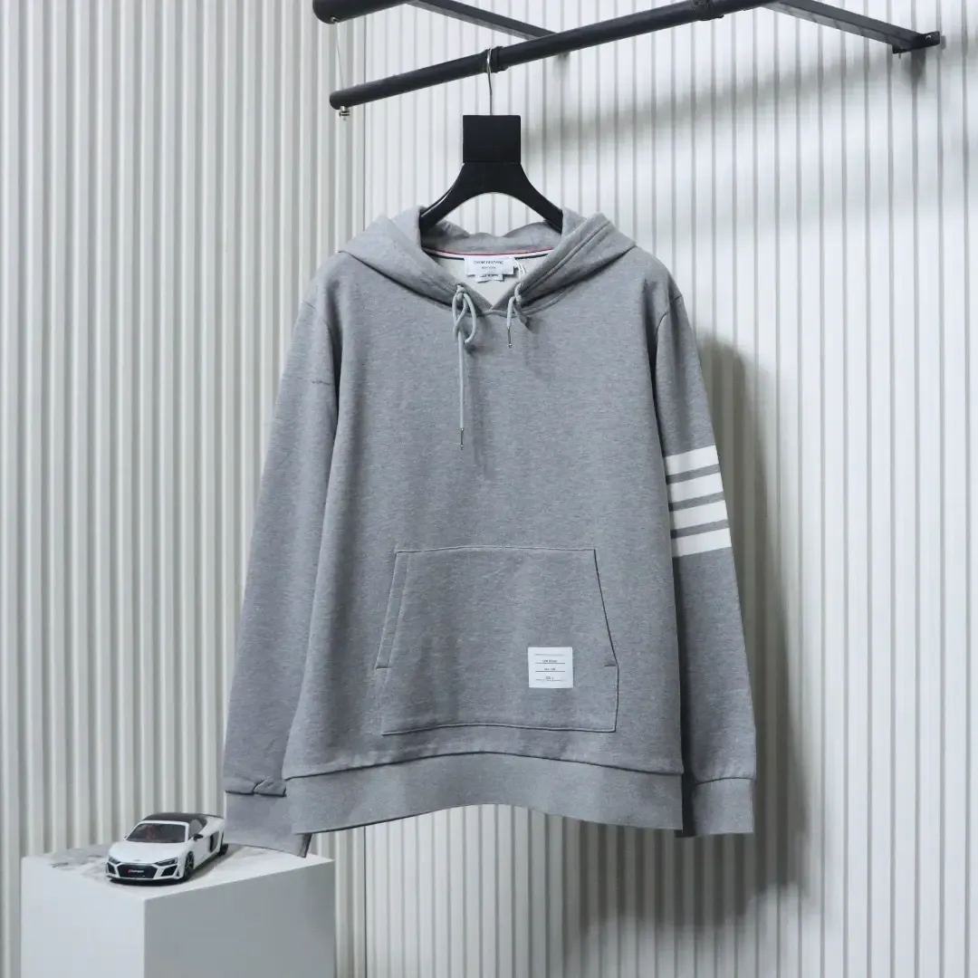 TB Four-Bar Yarn-Dyed Hooded Sweatshirt