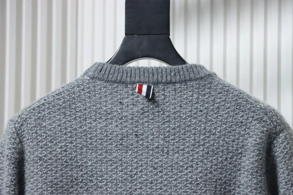 TB Structured Knit Sweater With Round Neck - Image 4
