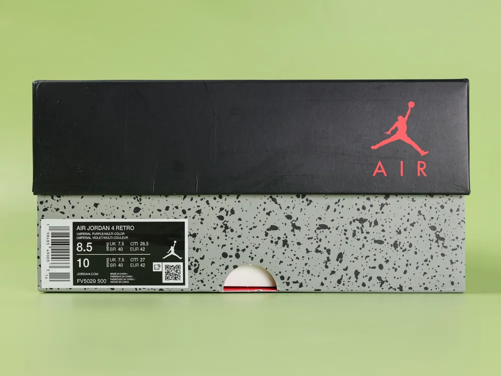 Air Jordan 4 Imperial Purple Top Version - Image 9