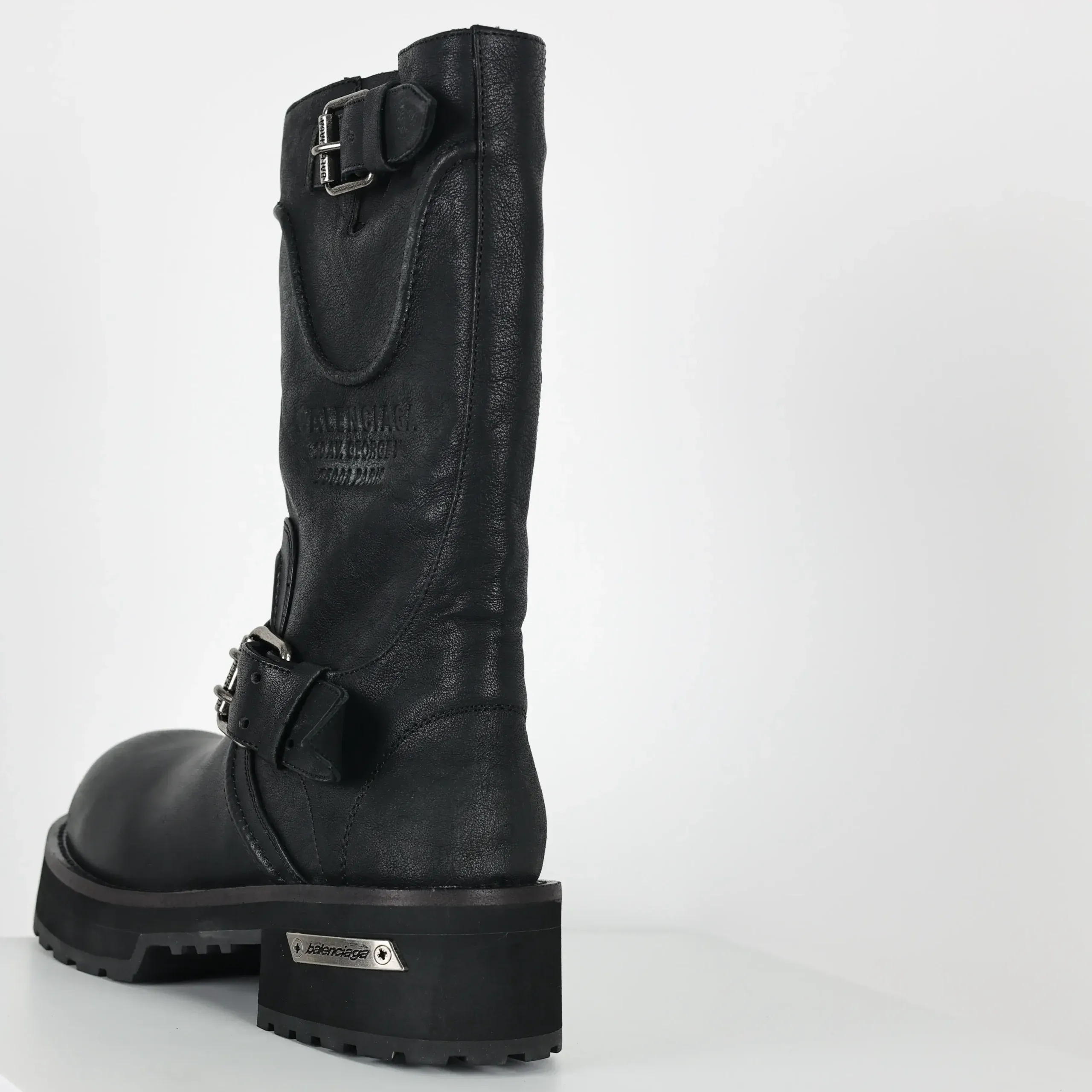 Balenciaga 25Fw Venom High Boots In Motorcycle Punk Style - Image 11