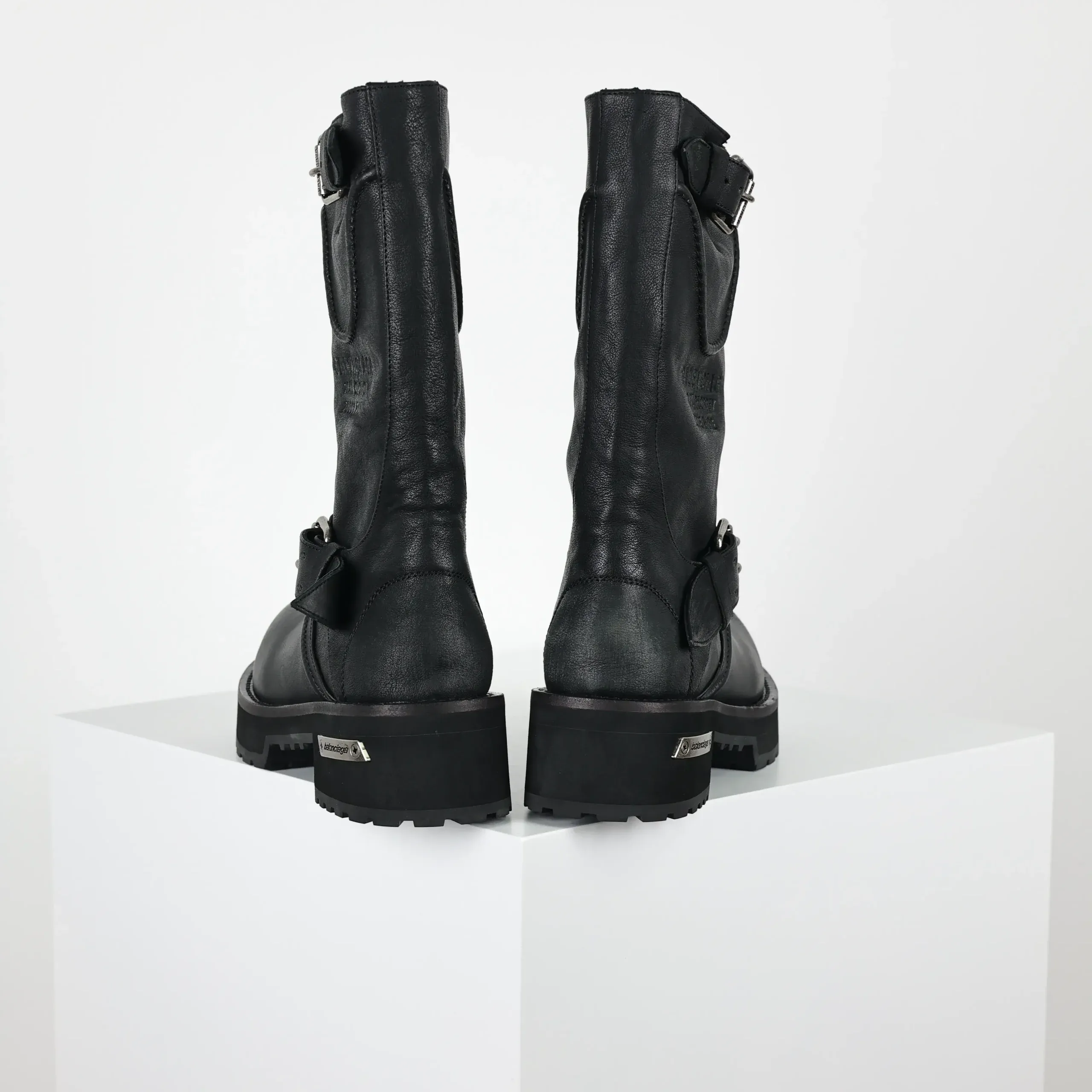 Balenciaga 25Fw Venom High Boots In Motorcycle Punk Style - Image 6