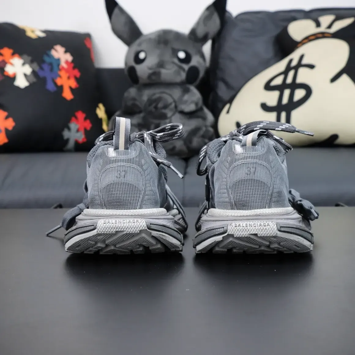 Balenciaga 3XL 10th Generation Low Top Sneakers Gray - Image 5