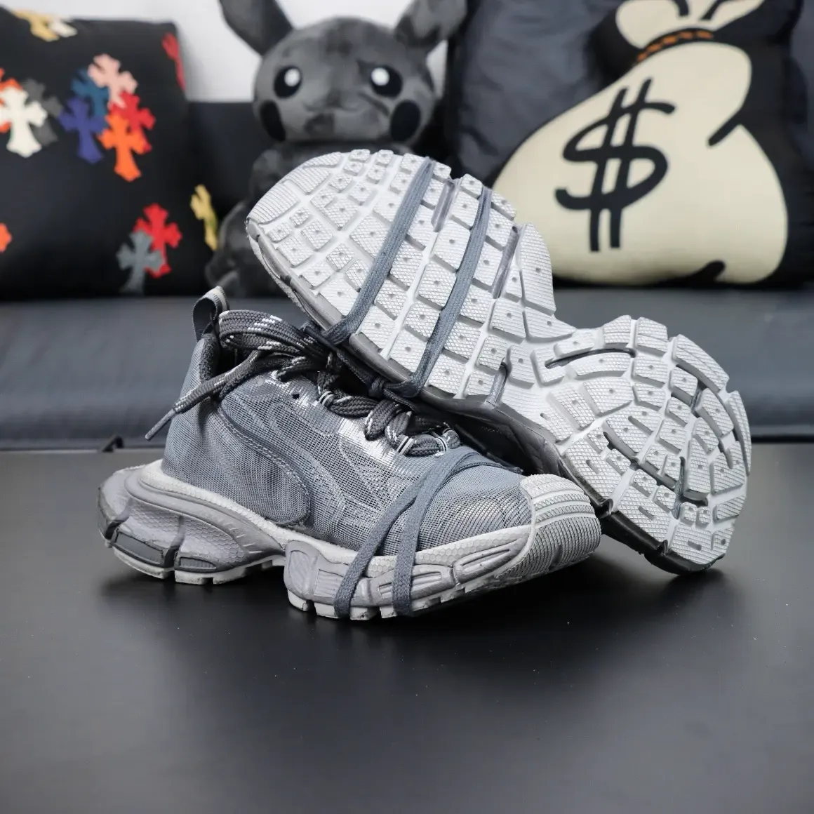 Balenciaga 3XL 10th Generation Low Top Sneakers Gray - Image 10