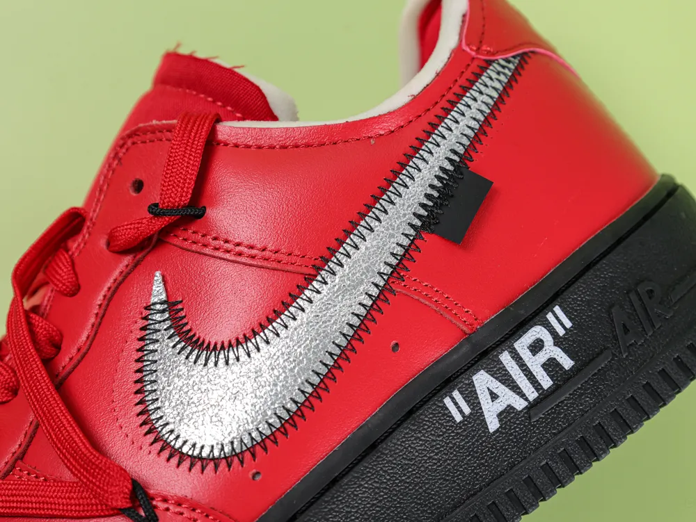 Off-White x Air Force 1 Low SP Red Black - Image 5