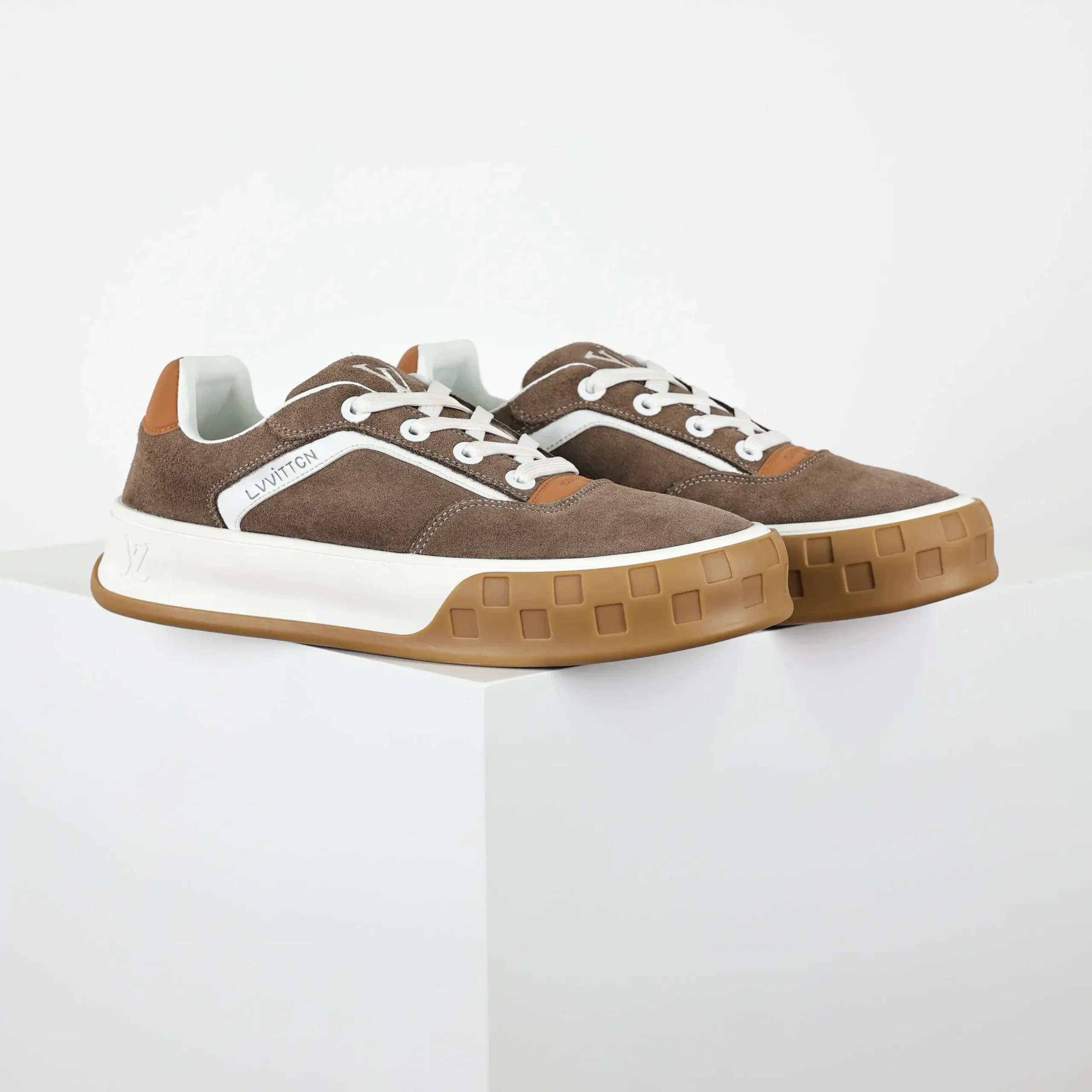 Skate Sneaker 2025 Classic Shoe Made Of Cowhide Brown - Image 2