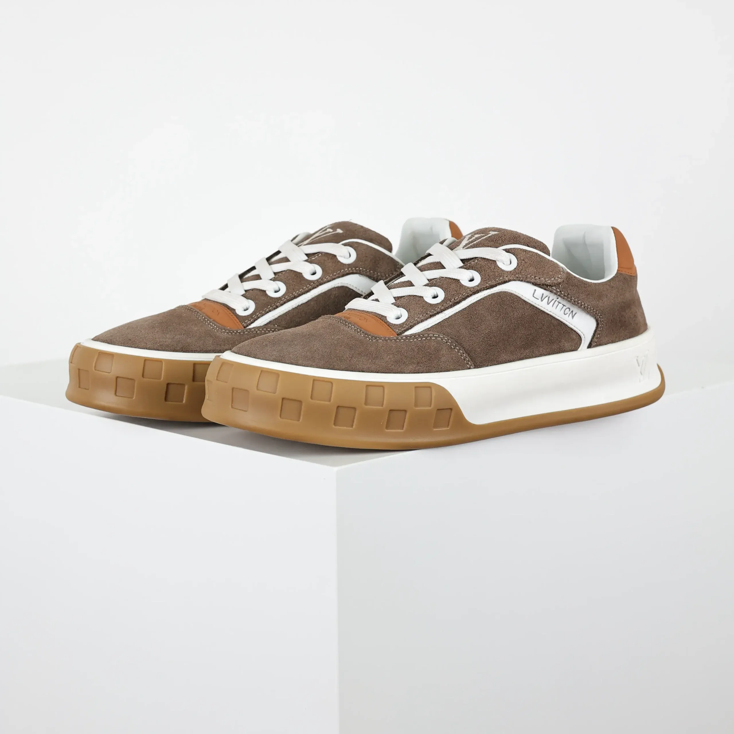 Skate Sneaker 2025 Classic Shoe Made Of Cowhide Brown - Image 3