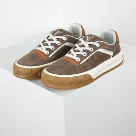 Skate Sneaker 2025 Classic Shoe Made Of Cowhide Brown