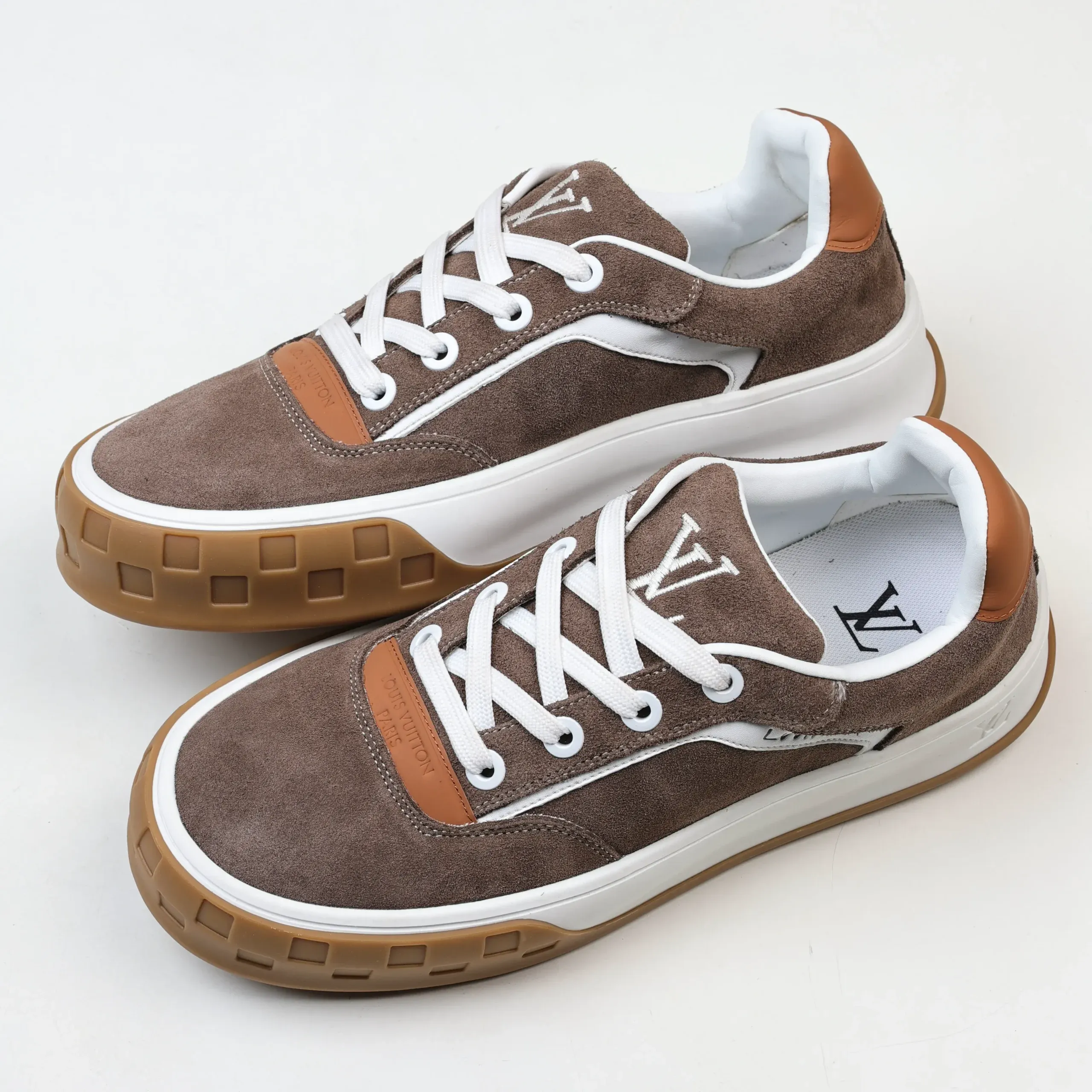 Skate Sneaker 2025 Classic Shoe Made Of Cowhide Brown - Image 7