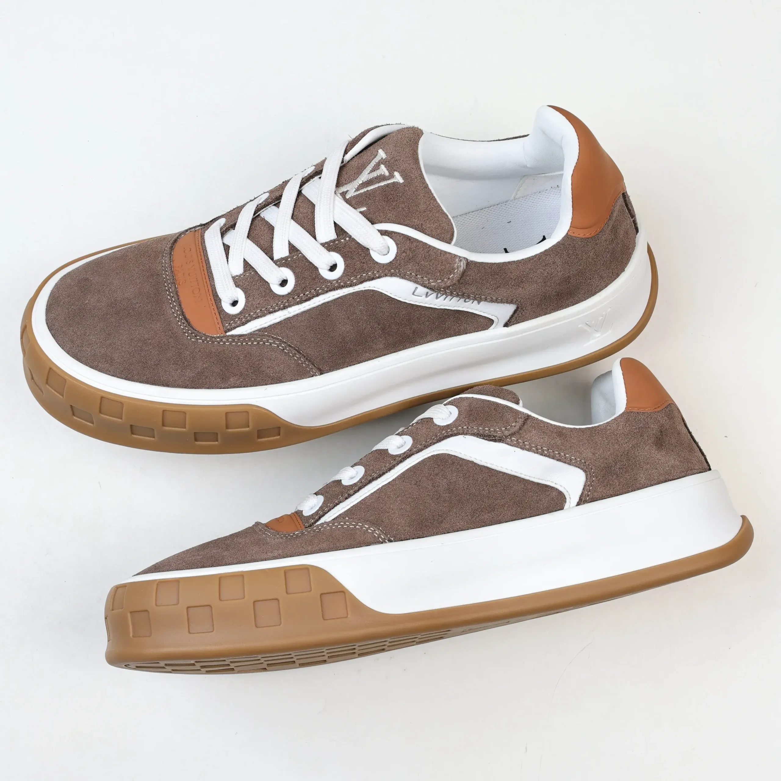 Skate Sneaker 2025 Classic Shoe Made Of Cowhide Brown - Image 8