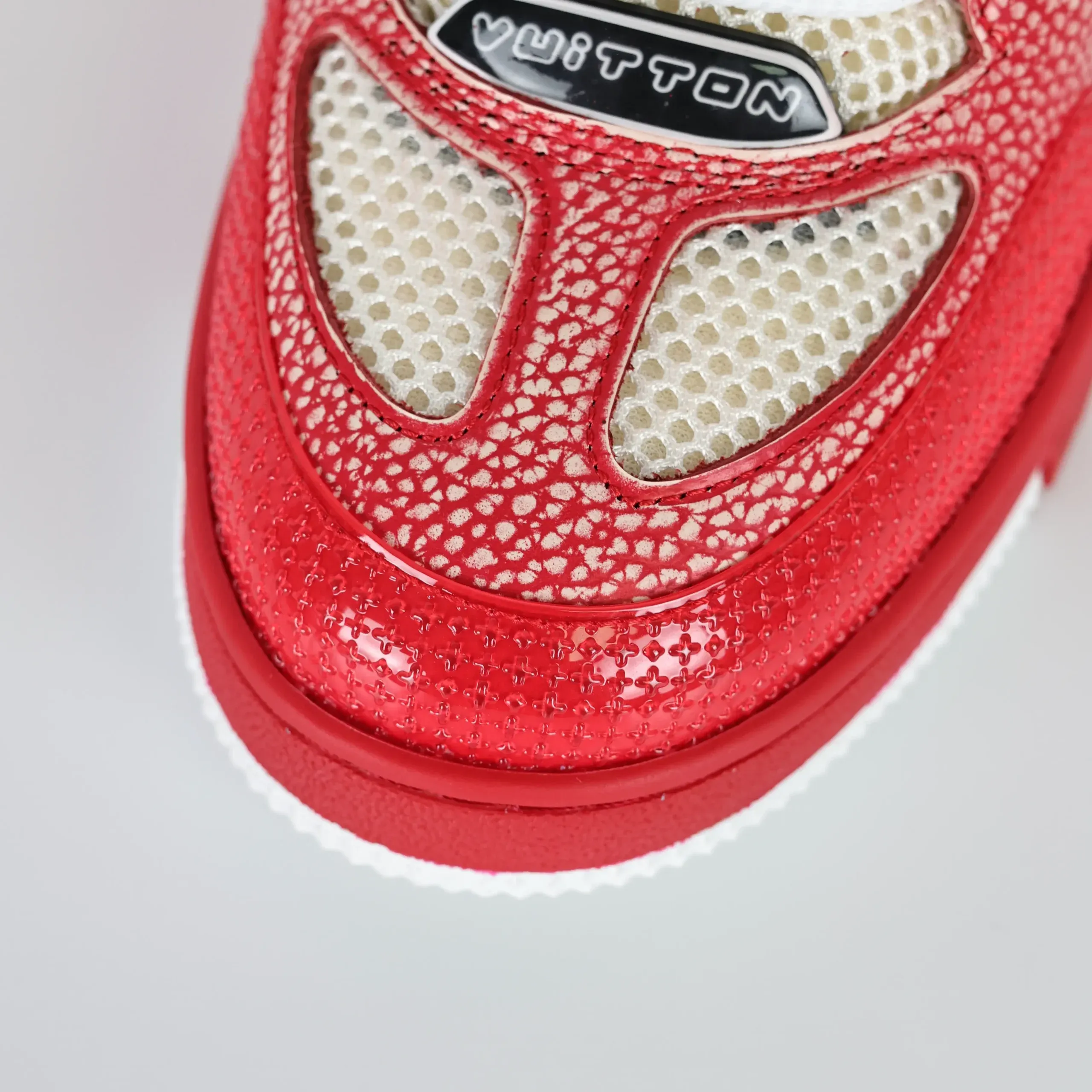 Skate Sneaker Knitted Collar Red - Image 10