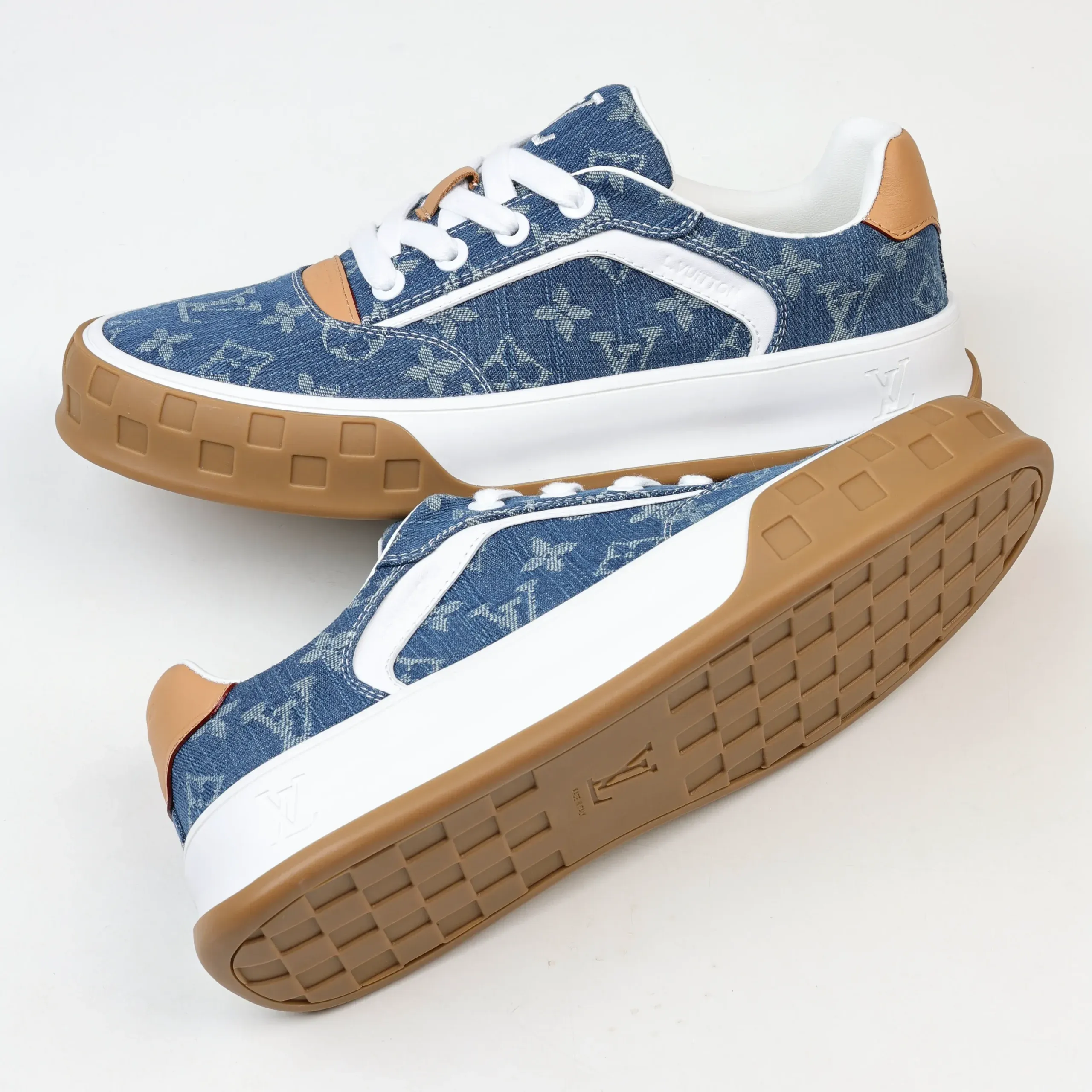 Skate Sneakers 2025 Low-Top Denim Blue Monochrome - Image 12