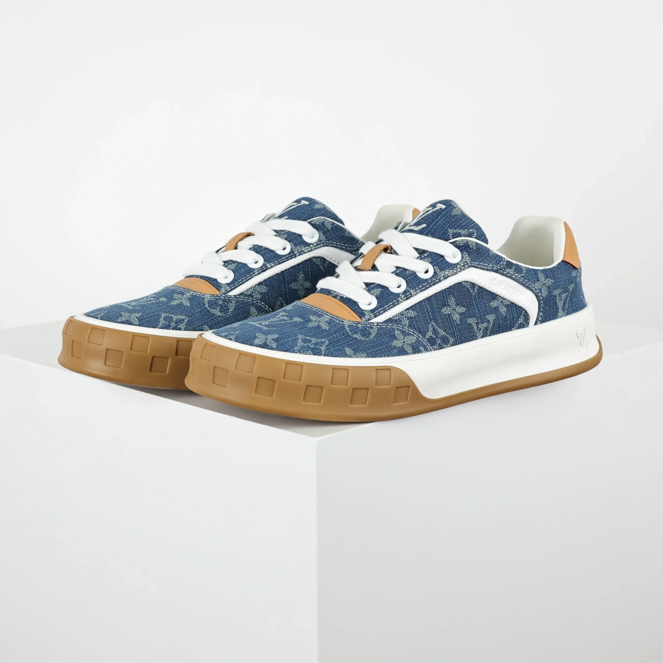 Skate Sneakers 2025 Low-Top Denim Blue Monochrome - Image 3