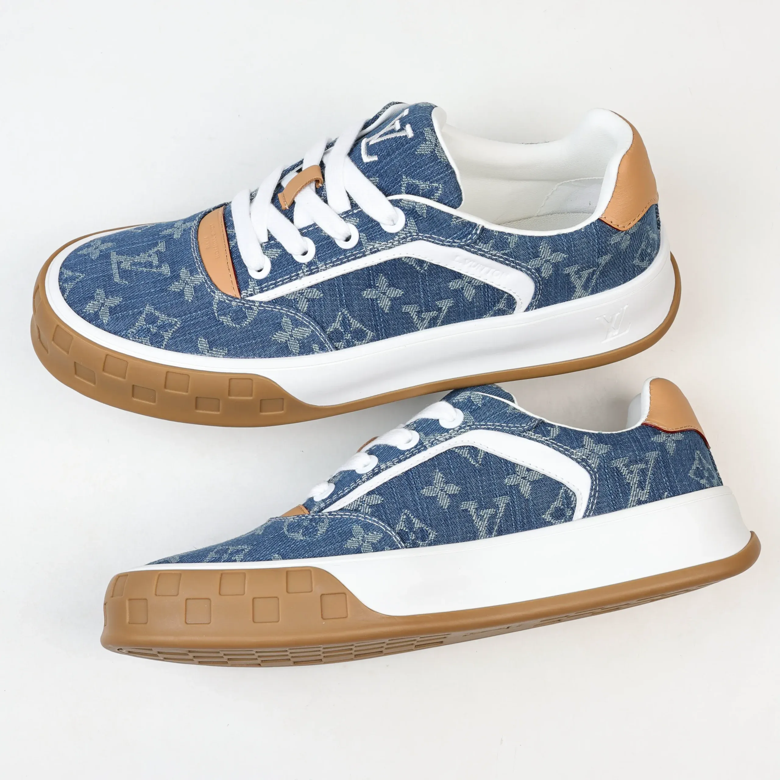 Skate Sneakers 2025 Low-Top Denim Blue Monochrome - Image 8