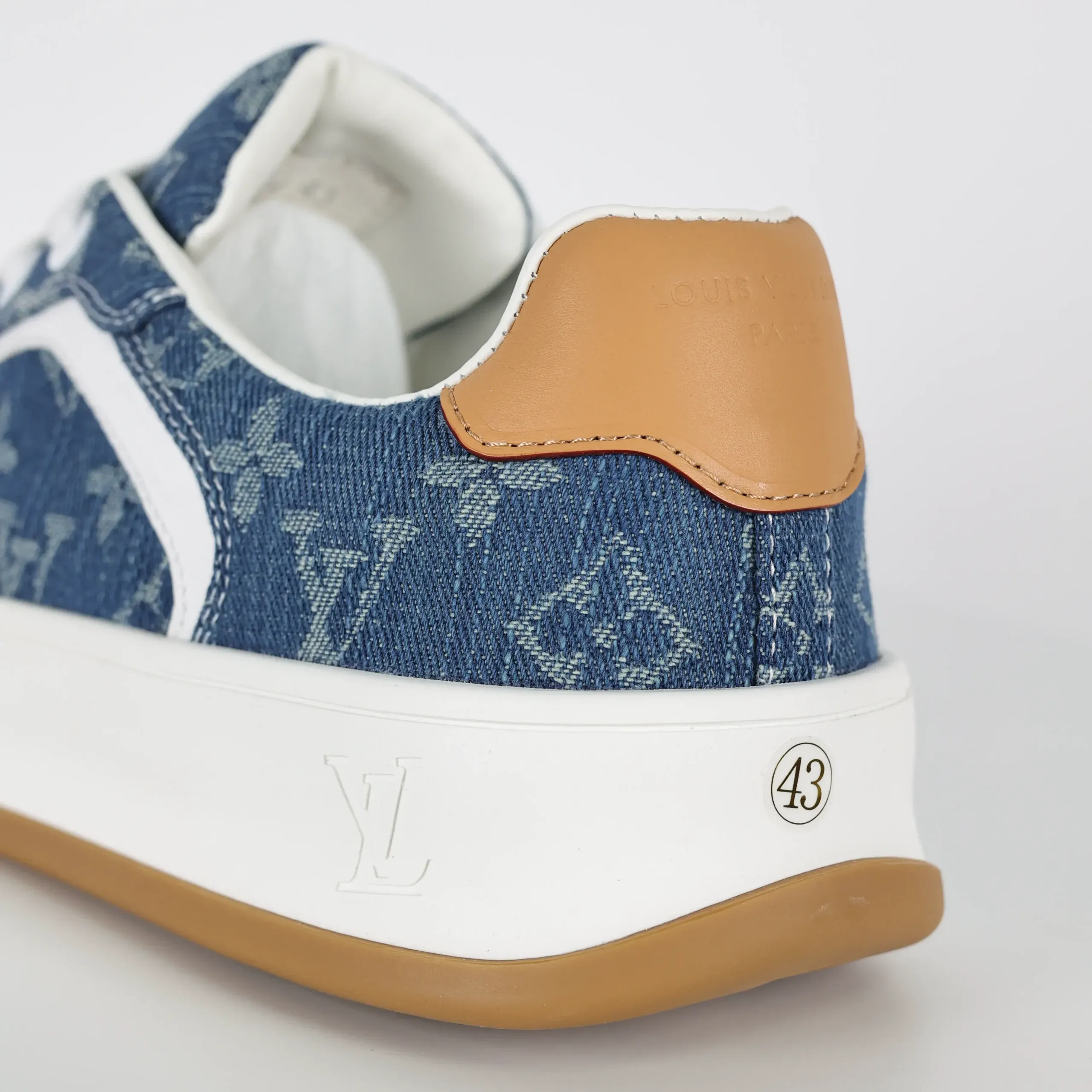 Skate Sneakers 2025 Low-Top Denim Blue Monochrome - Image 9