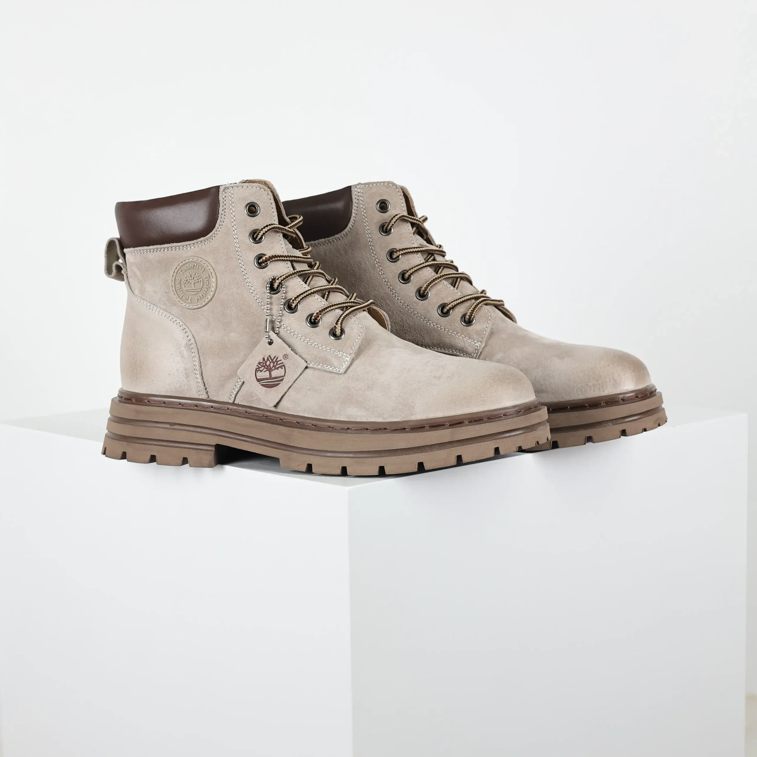 Timber1And Outdoor High Top Leisure Boots Yellow Grey - Image 2