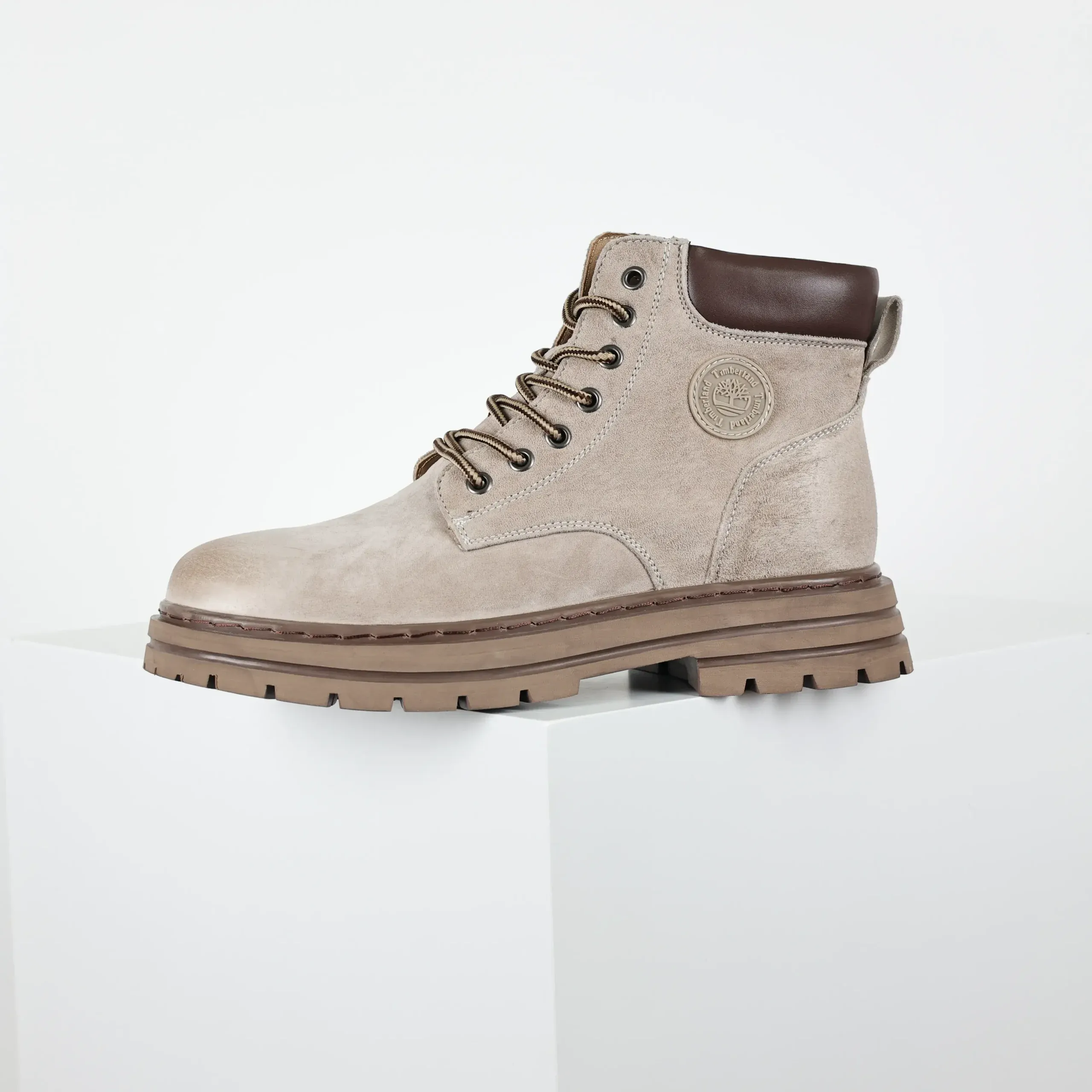 Timber1And Outdoor High Top Leisure Boots Yellow Grey - Image 6